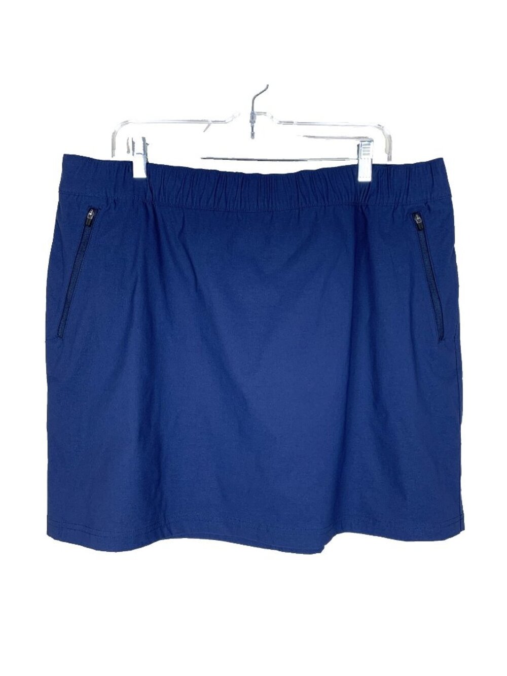 Eddie Bauer Womens NEW 18 Skort Skirt Navy Blue Pockets Outdoor Rainier Pull On